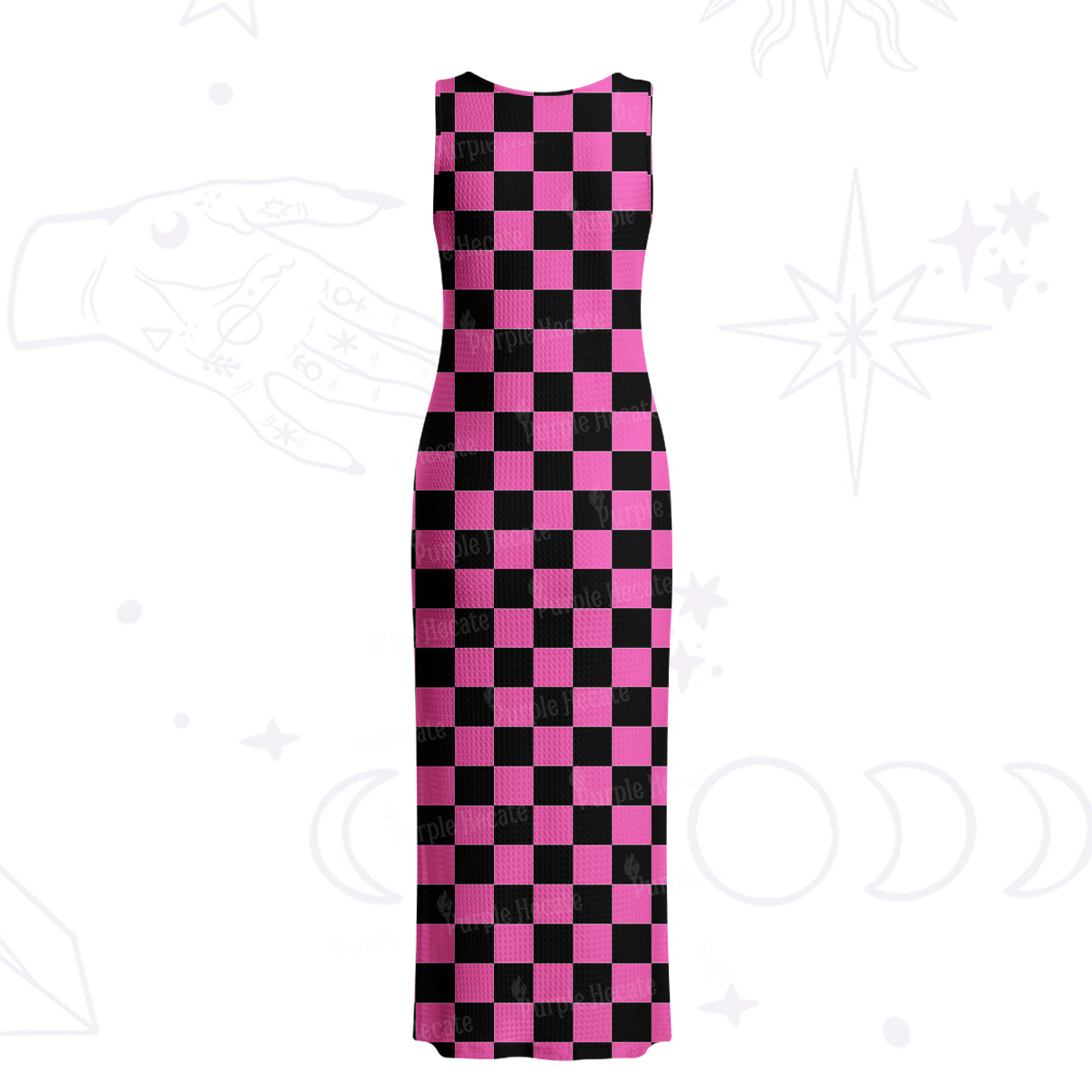Purplehecate Heart of a Demon Crochet Knit Maxi Dress