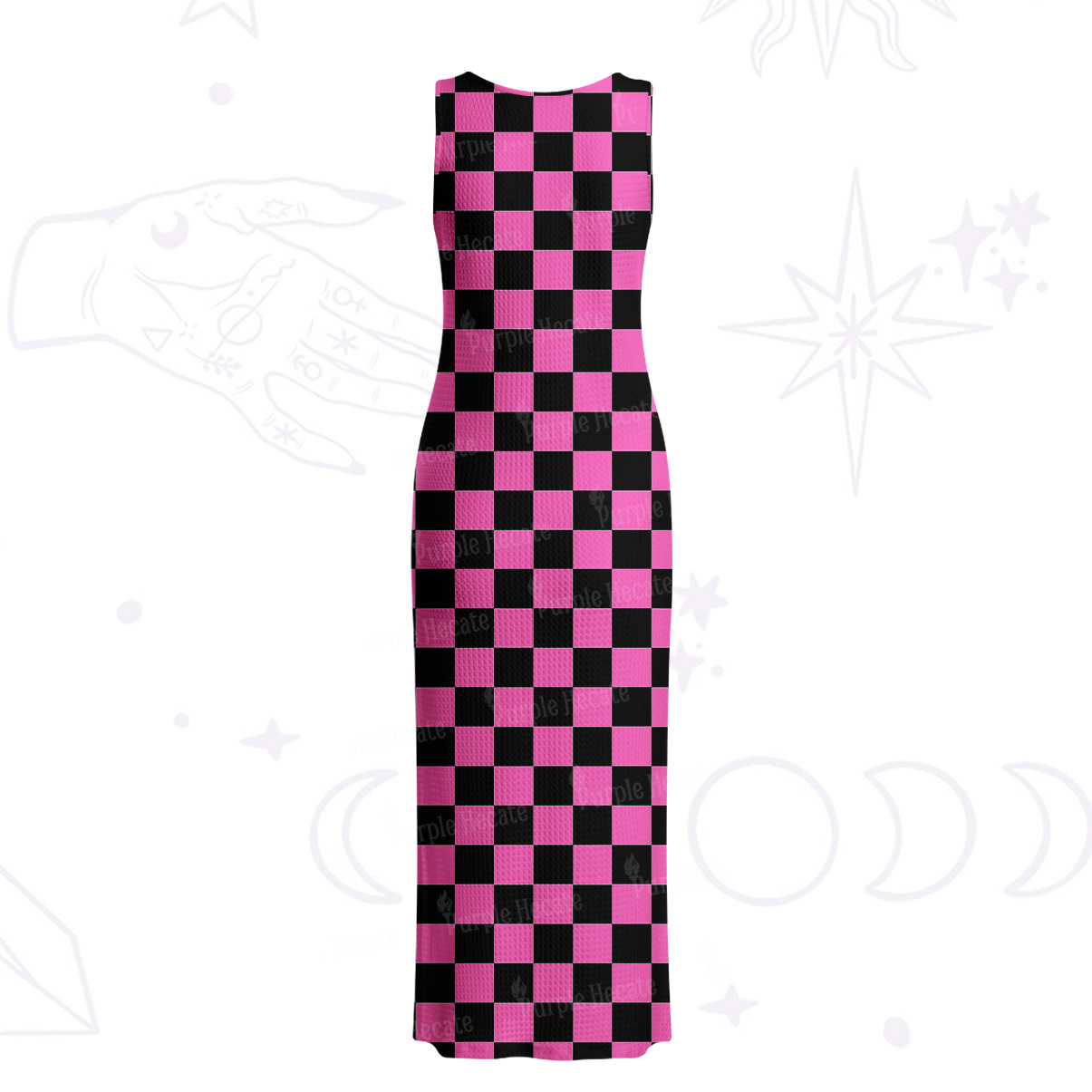 Purplehecate Heart of a Demon Crochet Knit Maxi Dress