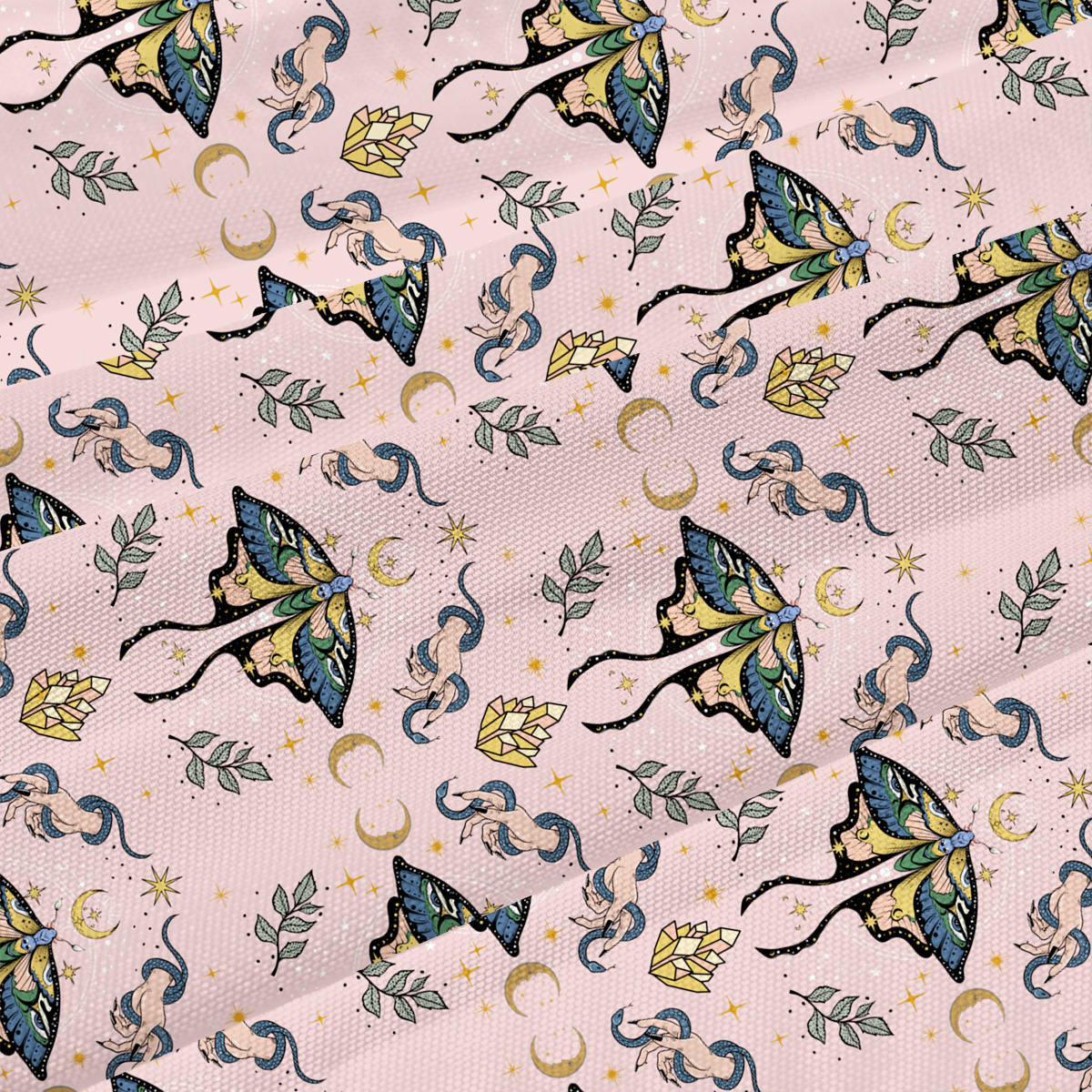 Purplehecate Mystical Moth Beachwear Cover-Up Dress