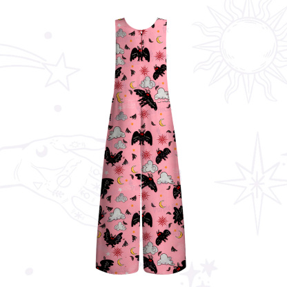 Purplehecate Cryptid Mothman Wide Leg Jumpsuit