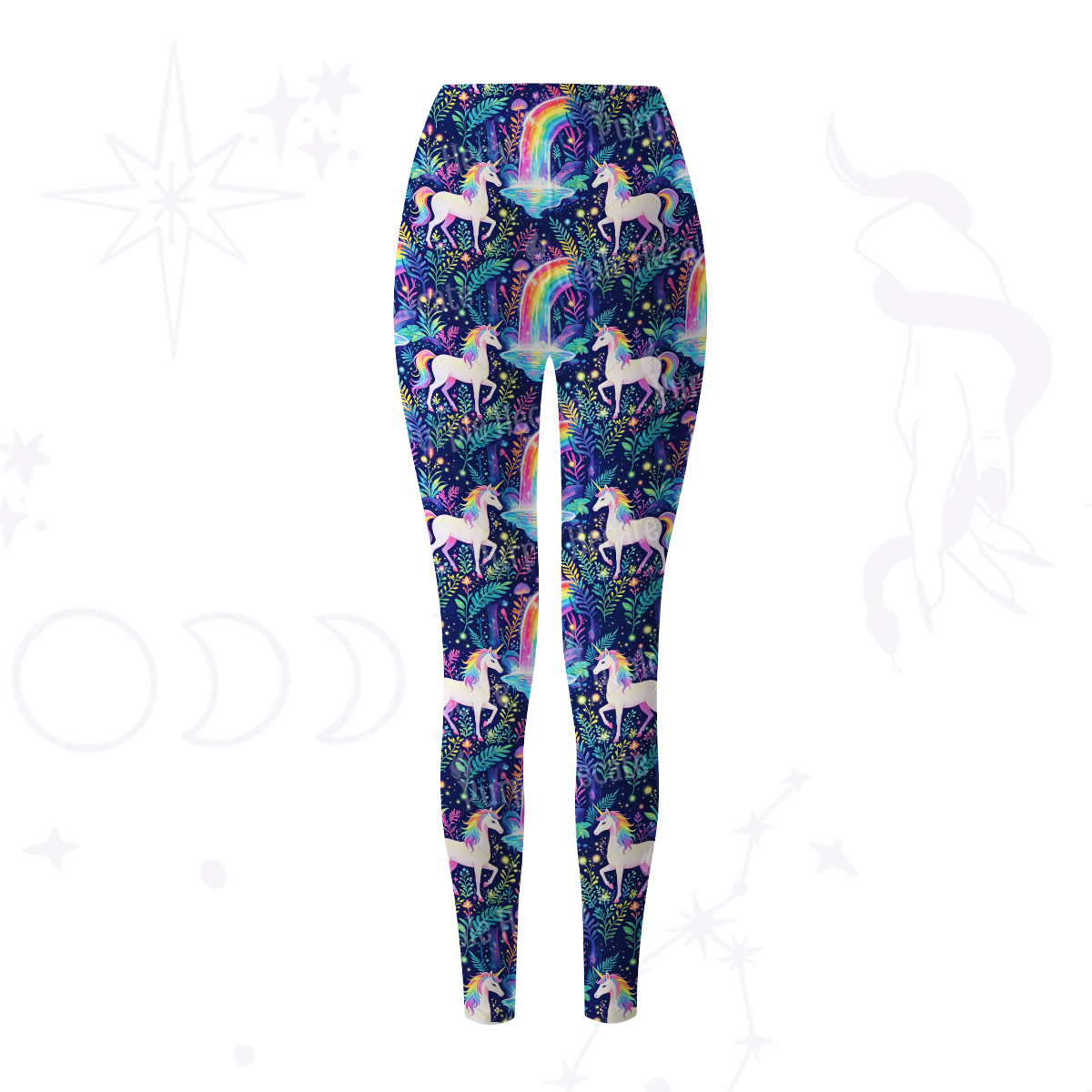 Purplehecate Rainbow Forest Unicorn Magic Yoga Pants