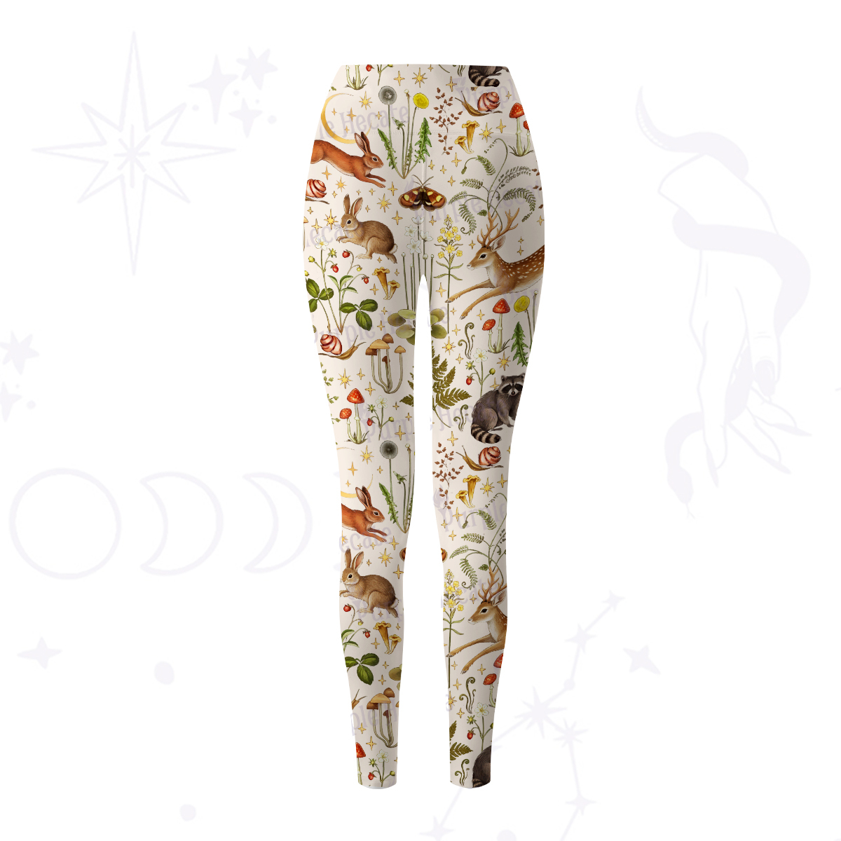 Purplehecate Enchanted Forest Animals Yoga Pants