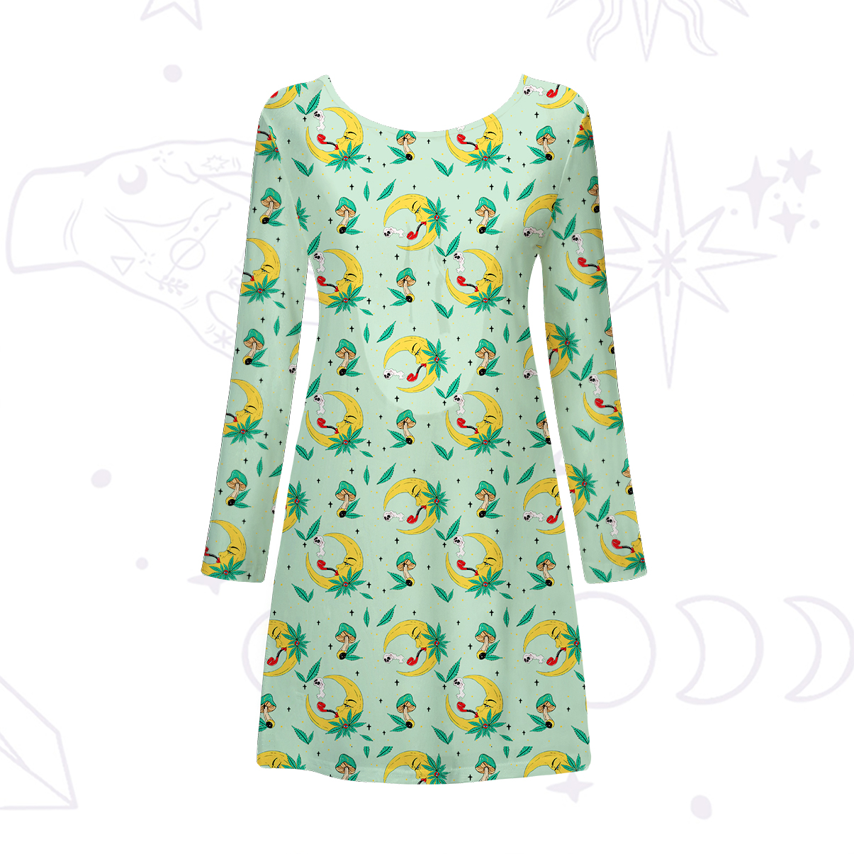 Purplehecate The Midnight Smoker Beachwear Cover-Up Dress