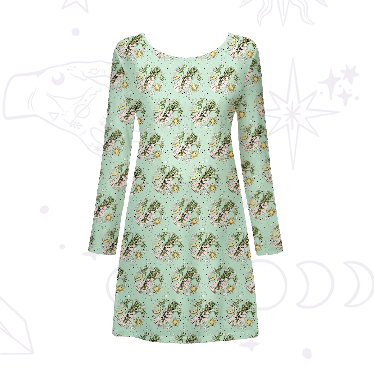 Purplehecate Go Sage Yourself Beachwear Cover-Up Dress