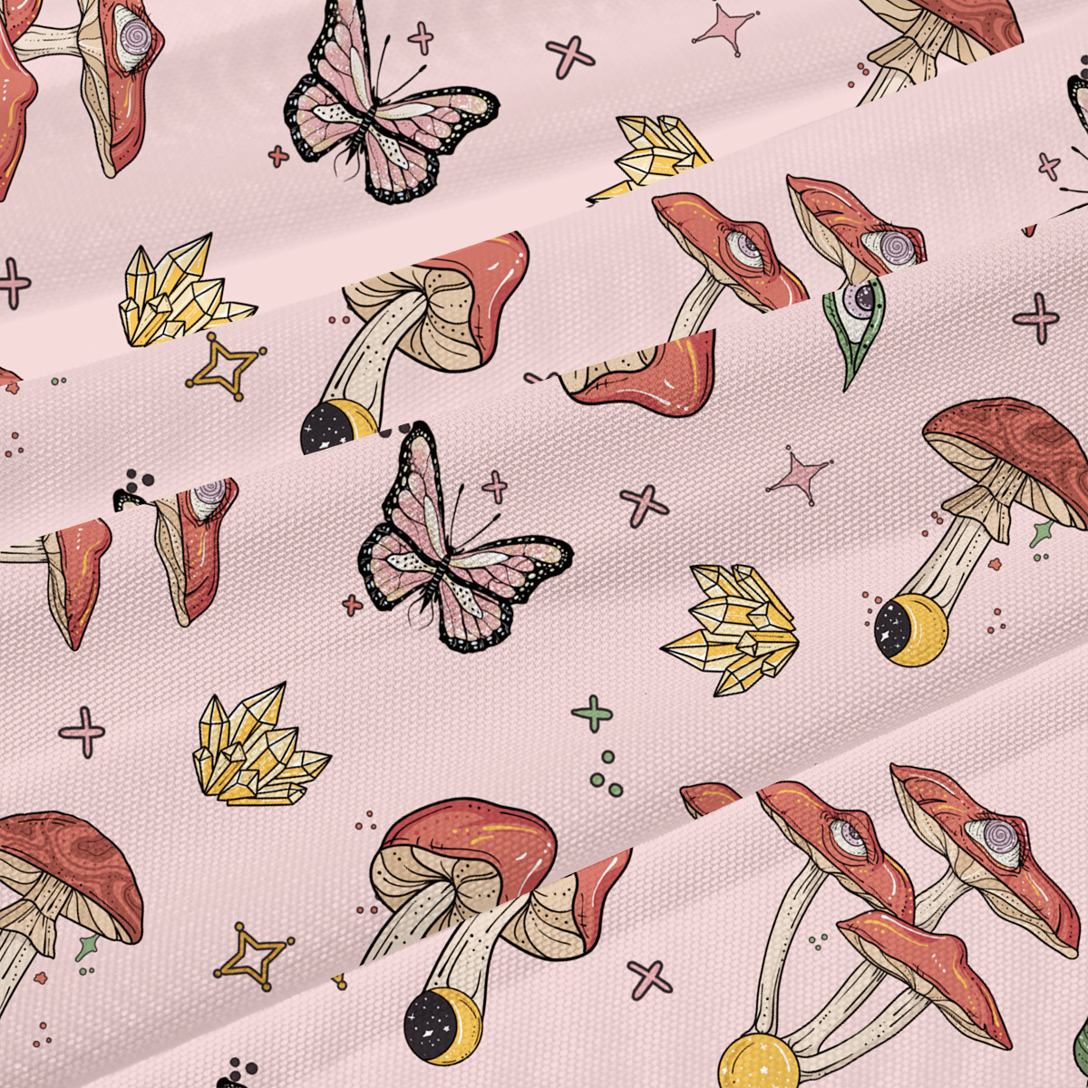 Purplehecate Whimsical Mushroom Beachwear Cover-Up Dress