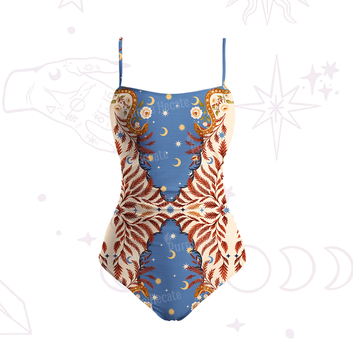 Purplehecate Celestial Ascension Slim-Strap Swimsuit
