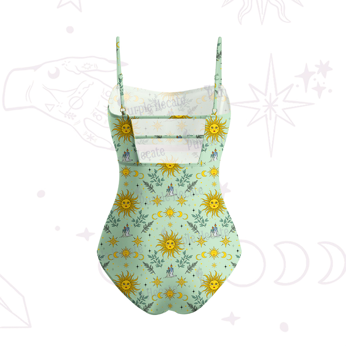 Purplehecate Magic Sun Slim-Strap Swimsuit