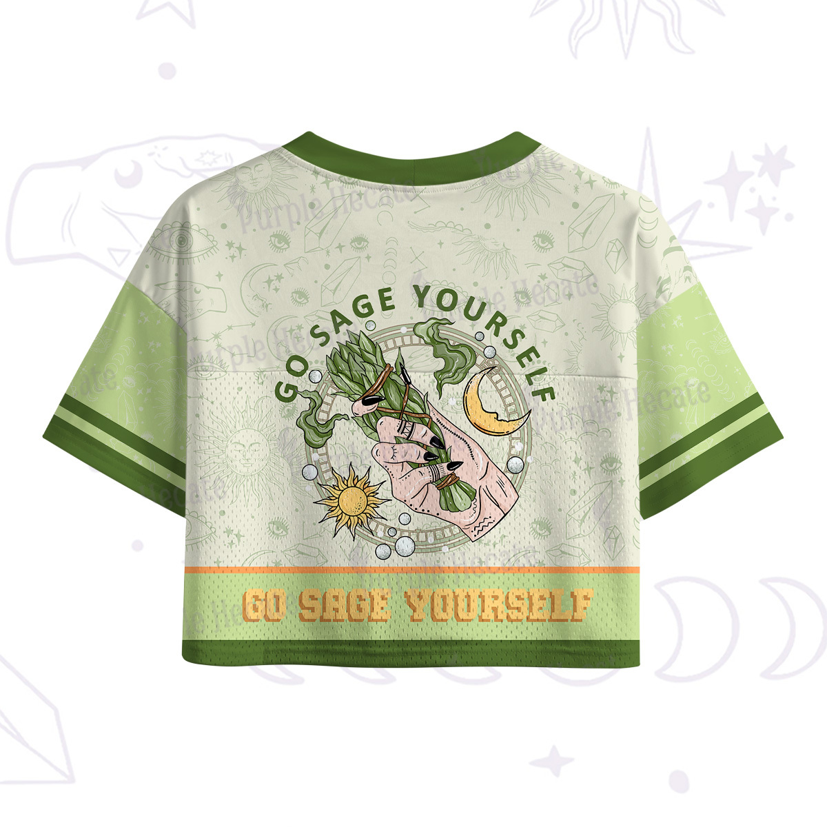 Purplehecate Go Sage Yourself Crop Sports Jersey