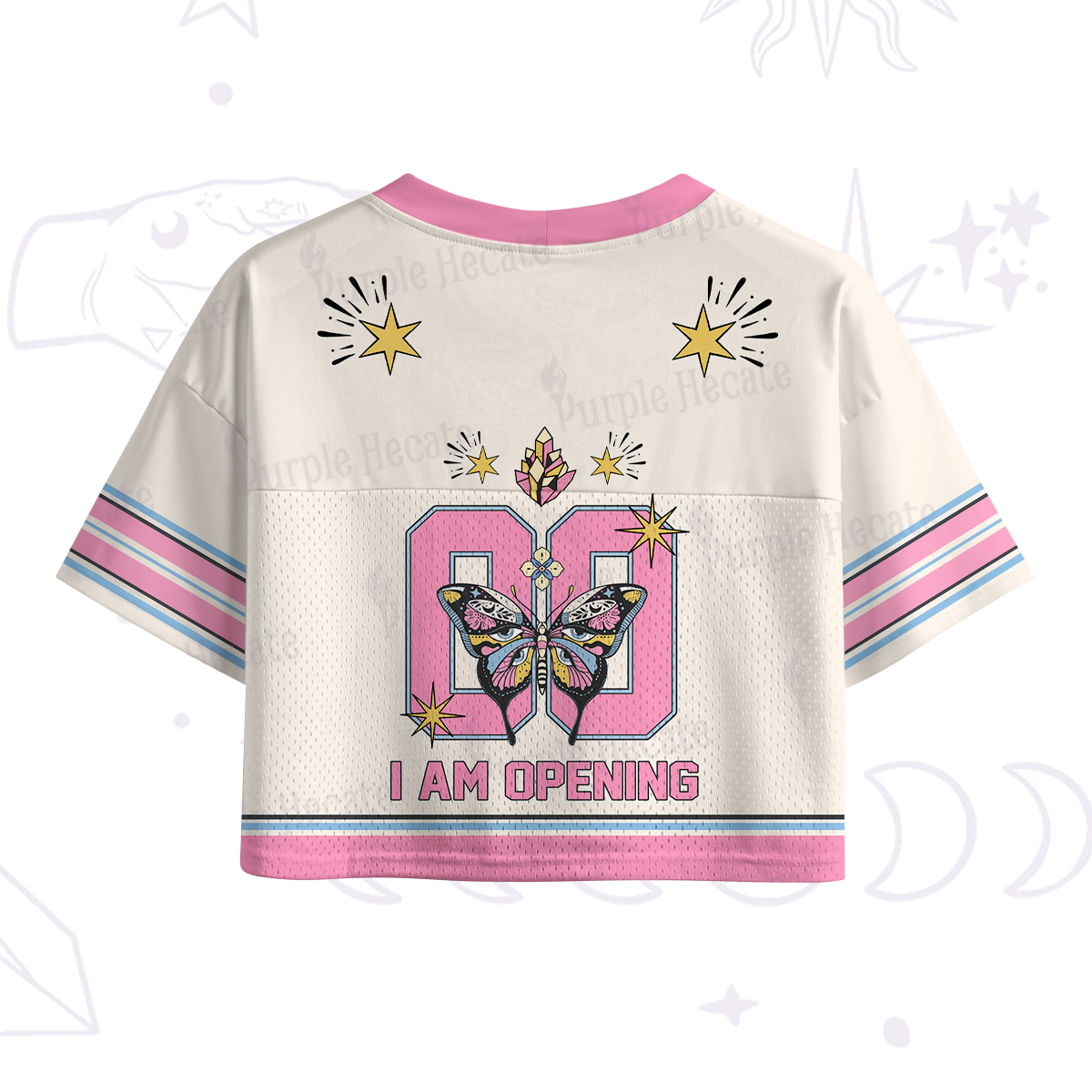 Purplehecate I Am Opening Crop Sports Jersey