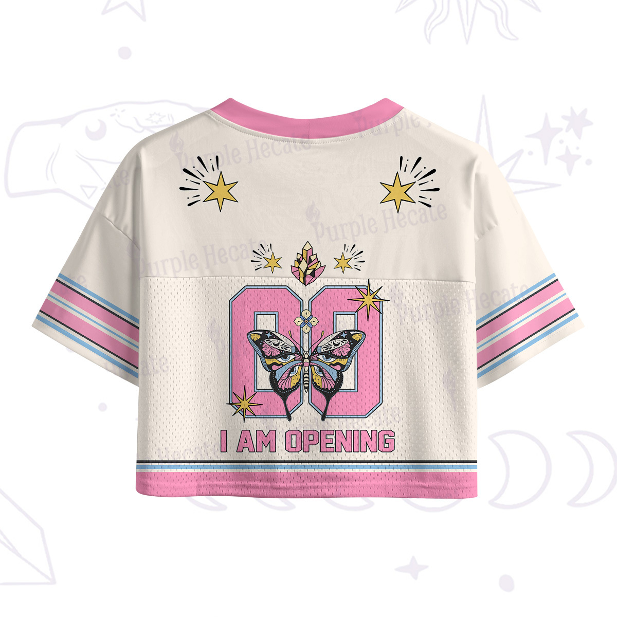 Purplehecate I Am Opening Crop Sports Jersey