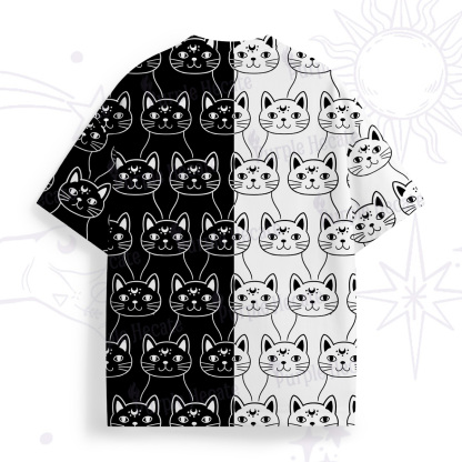 Purplehecate Sketchy Cat All Over Print T-Shirt