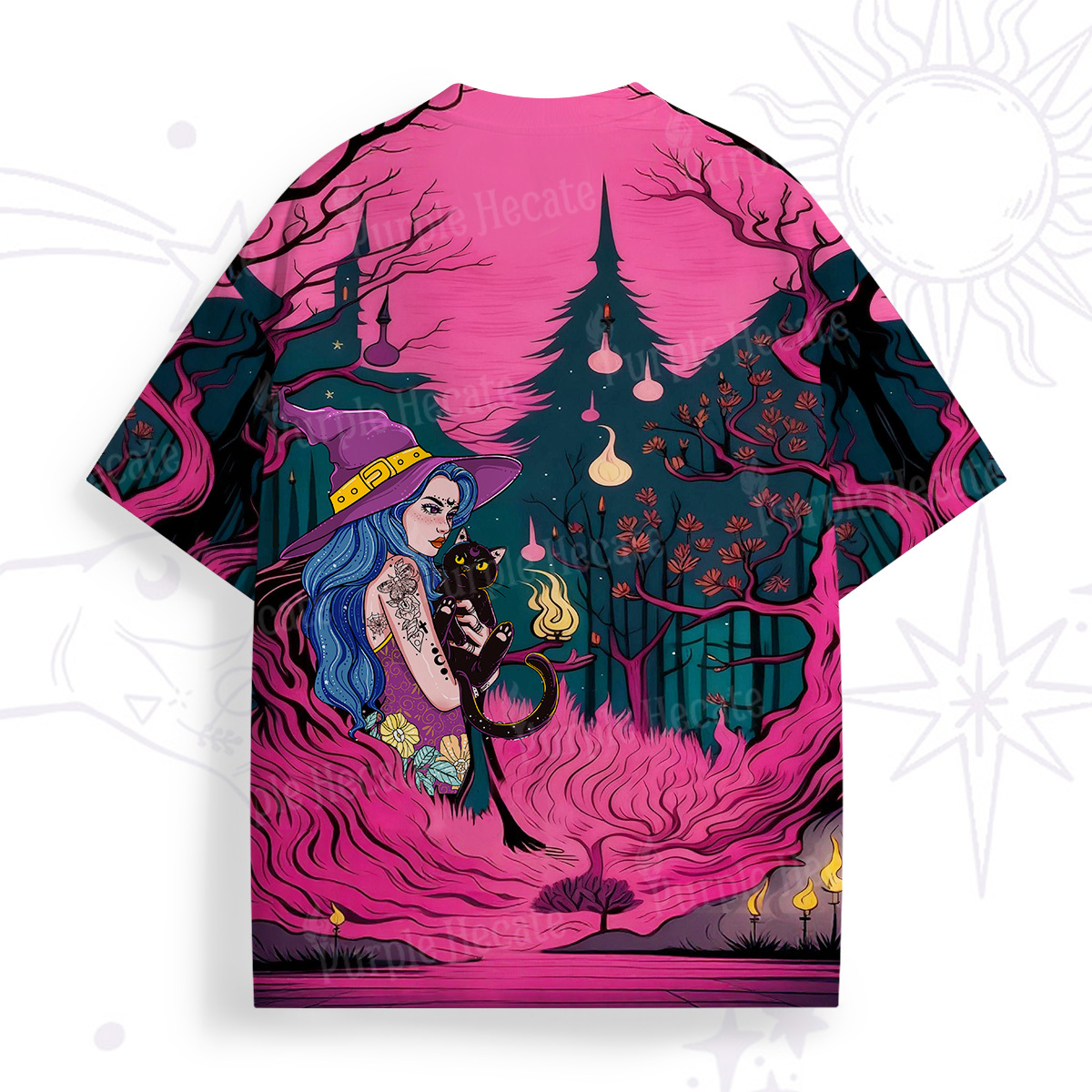 Purplehecate The Witch and Her Familia All Over Print T-Shirt