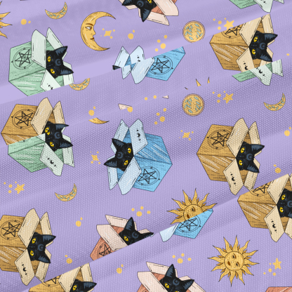 Purplehecate Magical Black Cat Beachwear Cover-Up Dress