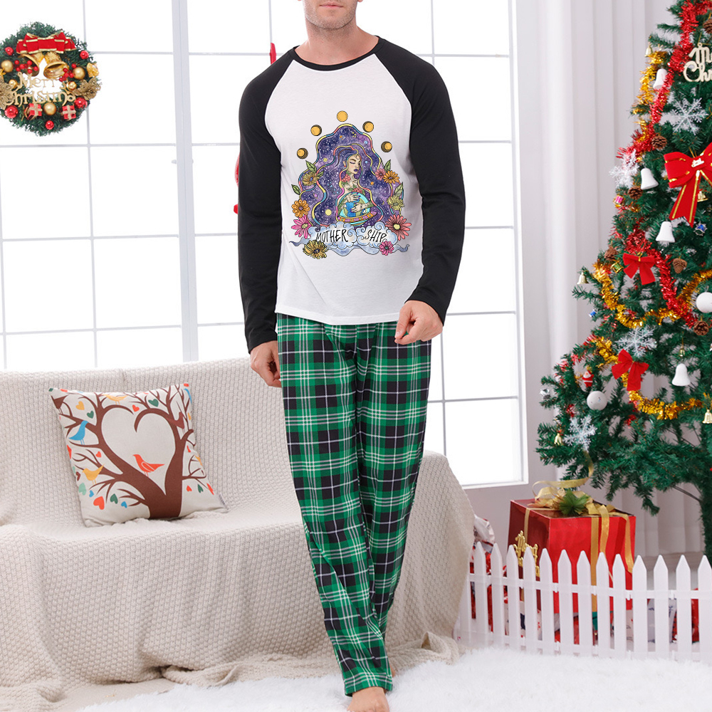 Purplehecate Mother Ship Christmas Pajamas