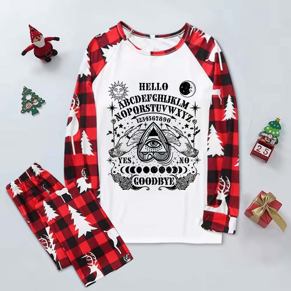 Purplehecate Hello Goodbye Elk Christmas Pajamas