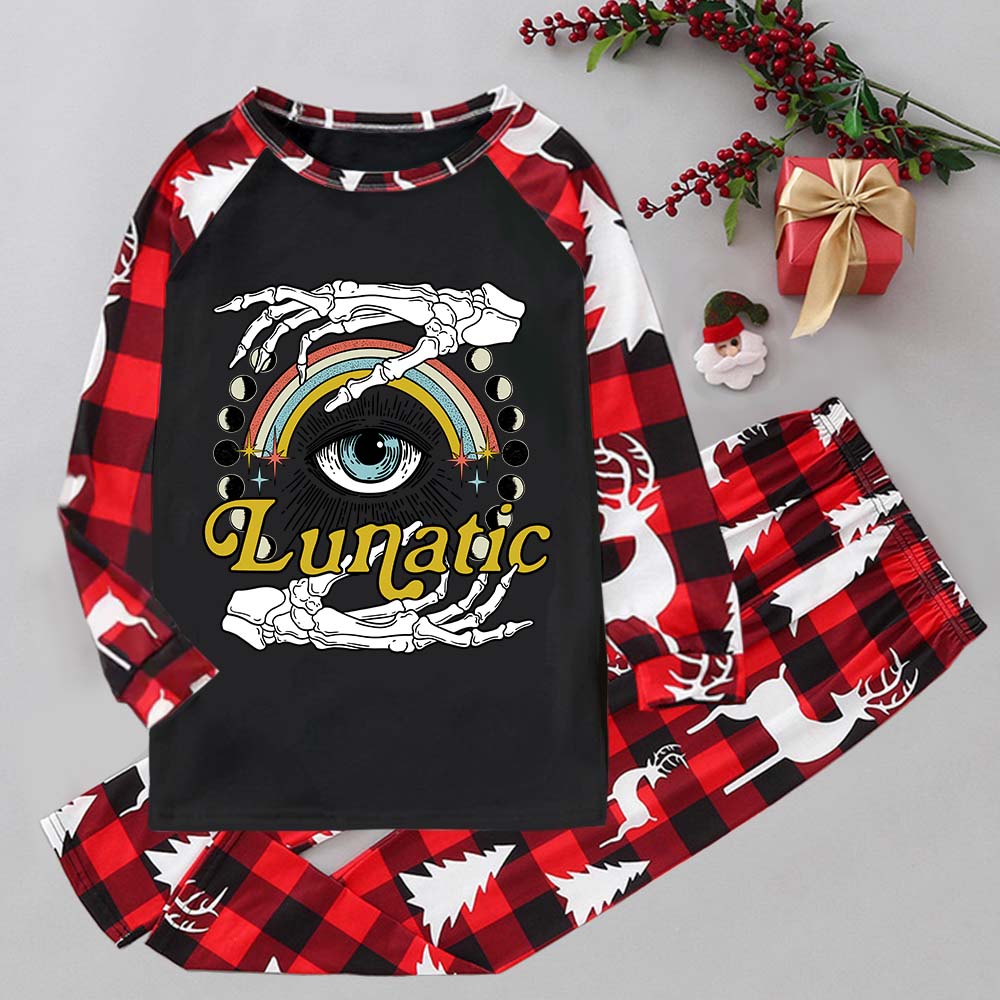 Purplehecate Lunatic Elk Christmas Pajamas