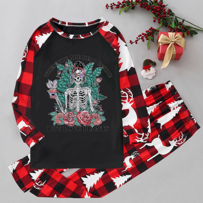 Purplehecate When You Dead Inside Elk Christmas Pajamas