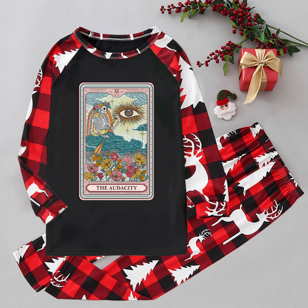 Purplehecate The Audacity Tarot Elk Christmas Pajamas