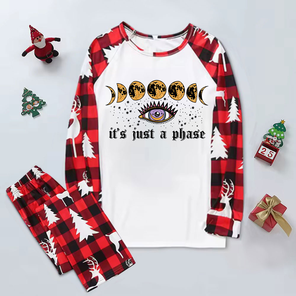Purplehecate It's Just A Phase Elk Christmas Pajamas