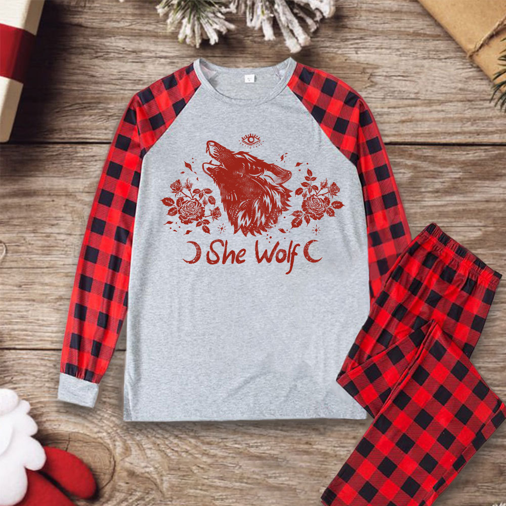 Purplehecate She Wolf Christmas Pajamas