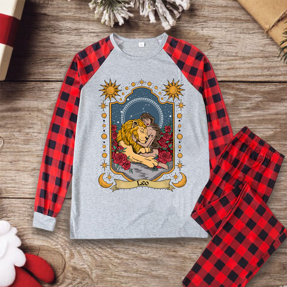 Purplehecate Leo Zodiac Christmas Pajamas
