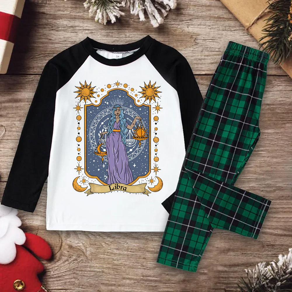 Purplehecate Libra Zodiac Christmas Pajamas