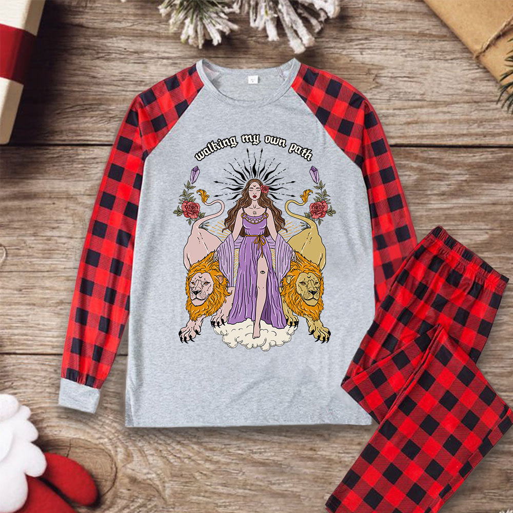 Purplehecate The Goddess Walking My Own Path Christmas Pajamas