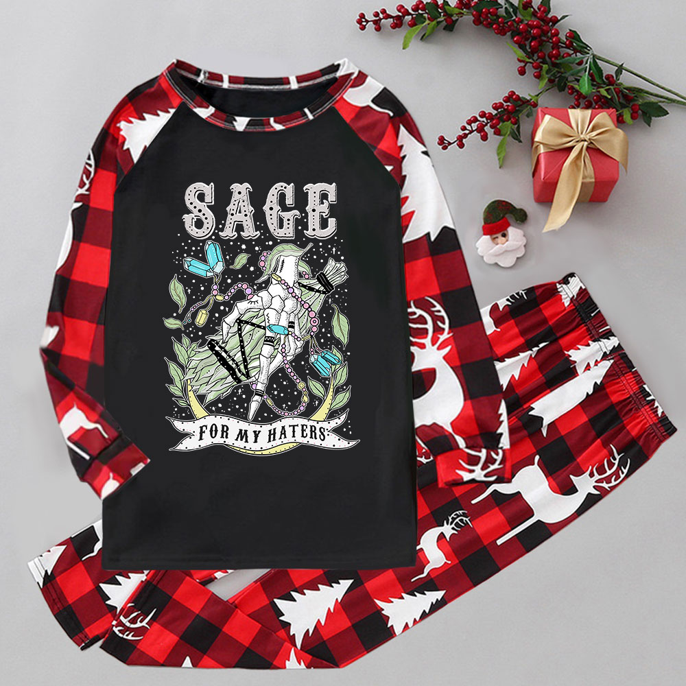 Purplehecate Sage For My Haters Elk Christmas Pajamas