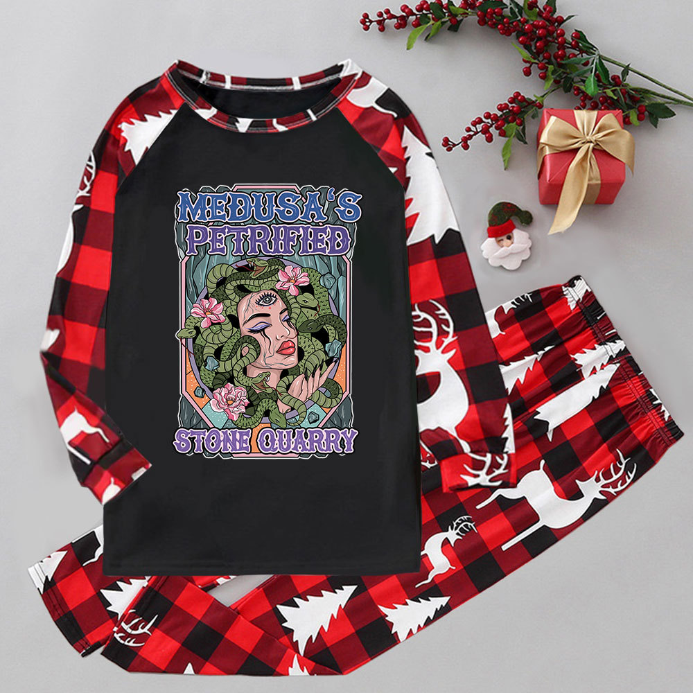 [Copy]Purplehecate Moon Phase Coffee Lover Elk Christmas Pajamas