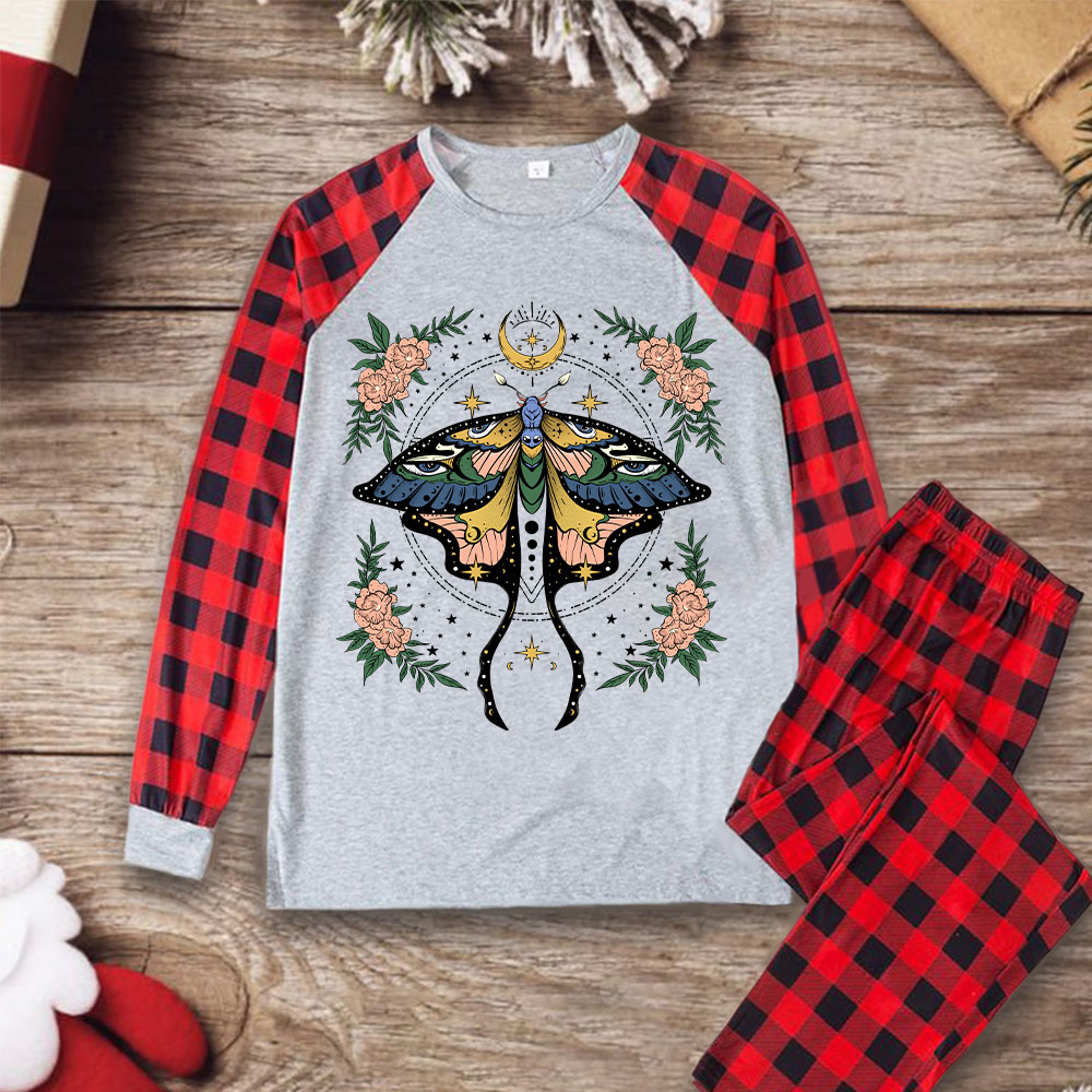 Purplehecate Mystical Moth Christmas Pajamas