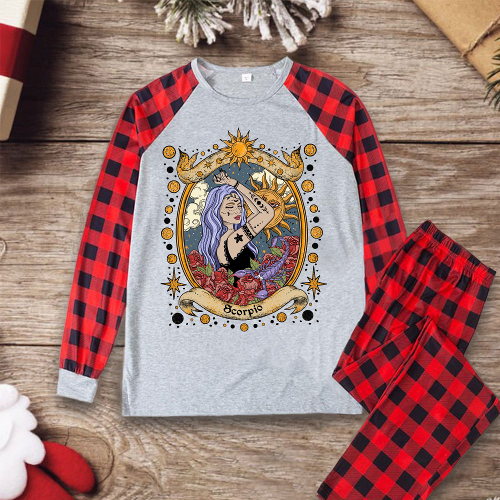 Purplehecate Scorpio Radiance Zodiac Christmas Pajamas