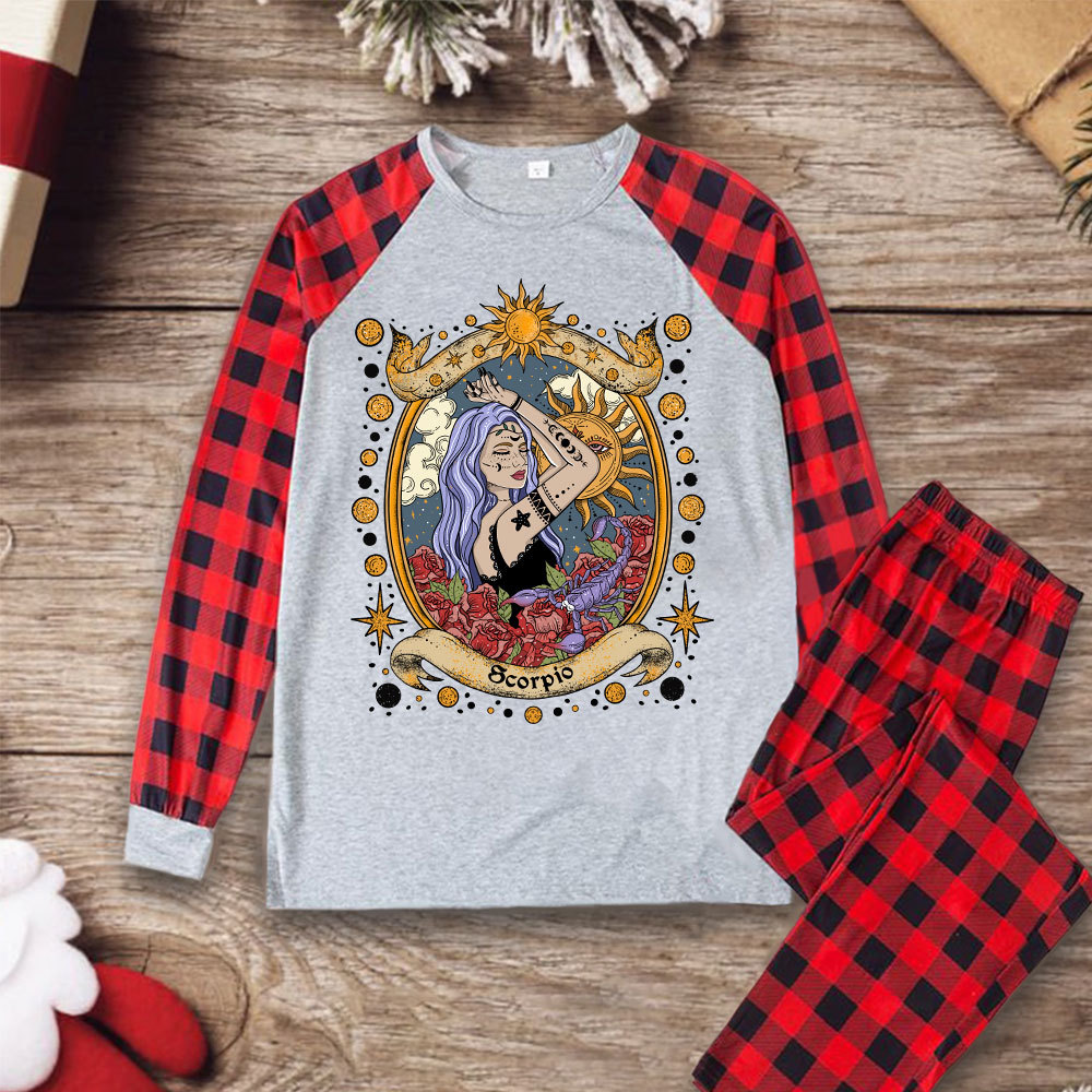 Purplehecate Scorpio Radiance Zodiac Christmas Pajamas