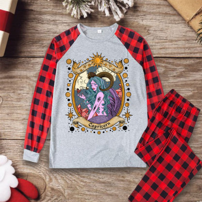 Purplehecate Capricorn Radiance Zodiac Christmas Pajamas