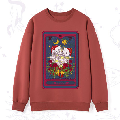 Purplehecate Christmas The Lovers Tarot Sweatshirt
