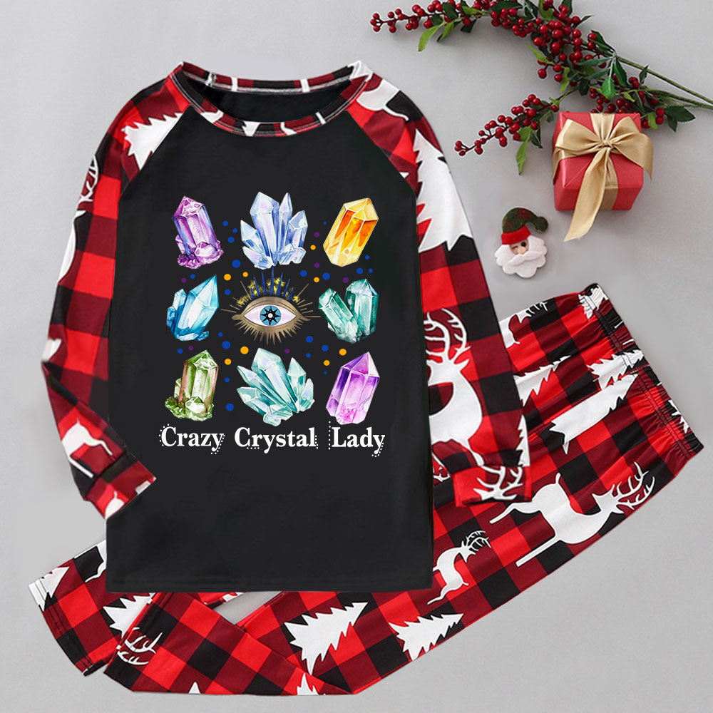 Purplehecate Crysral Lady Elk Christmas Pajamas