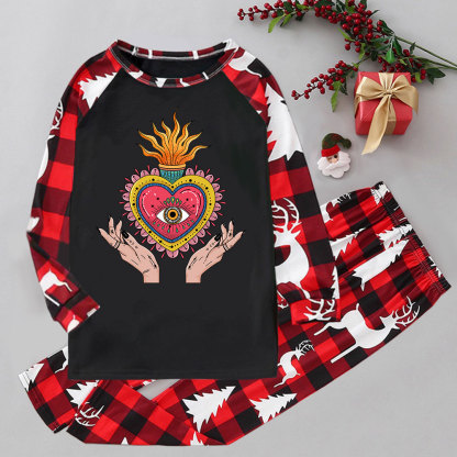 Purplehecate The Fiery Eye Elk Christmas Pajamas