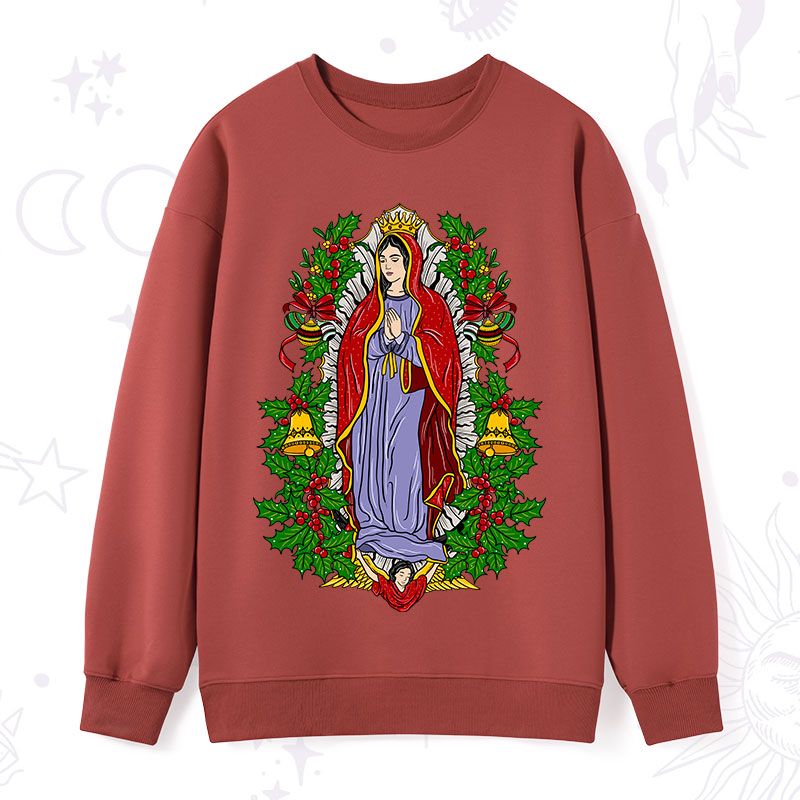 Purplehecate Christmas Mother Mary Sweatshirt
