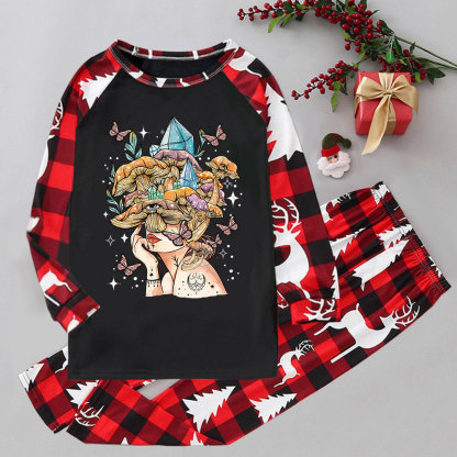 Purplehecate Crystal Goddess Elk Christmas Pajamas