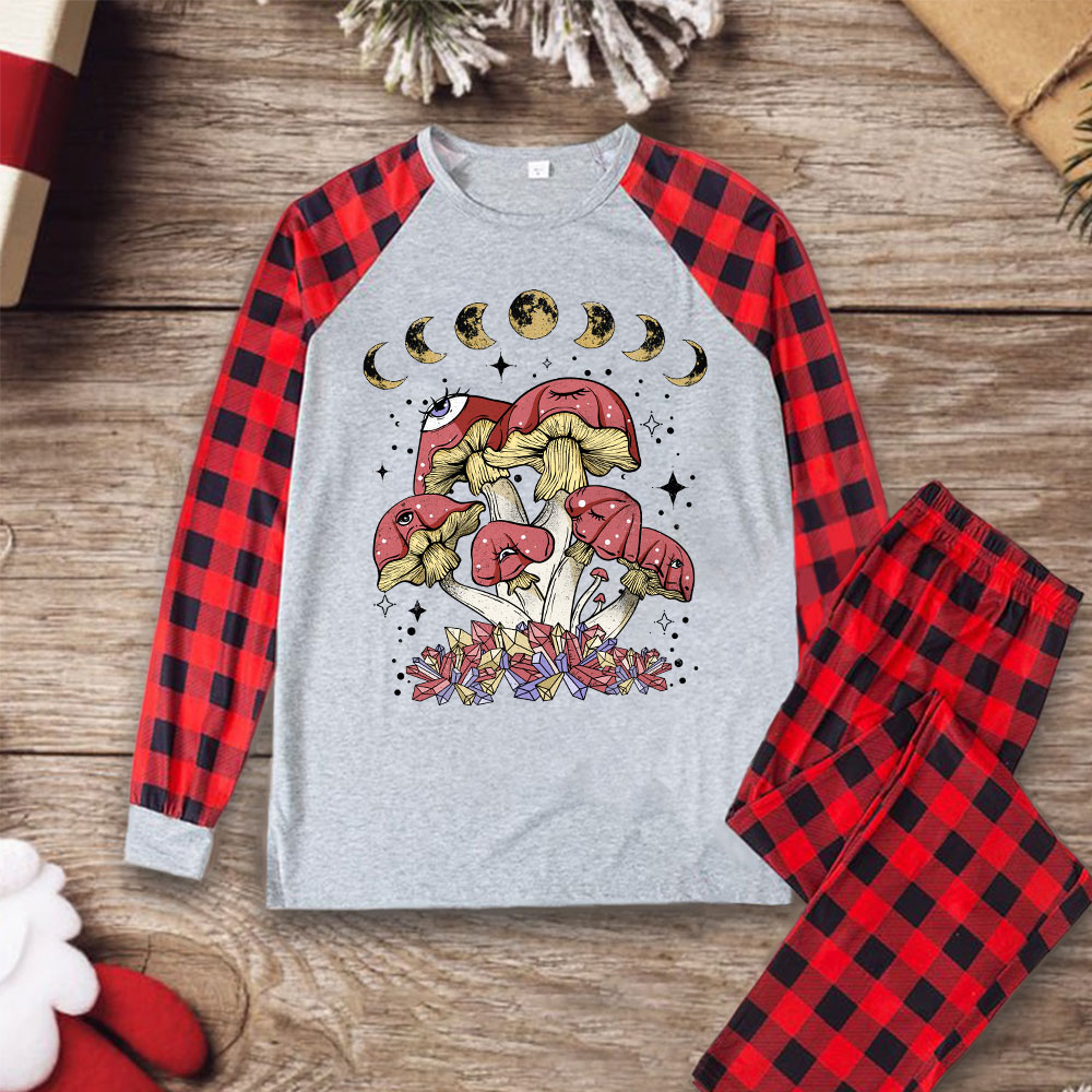 Purplehecate Magic Mushroom Christmas Pajamas
