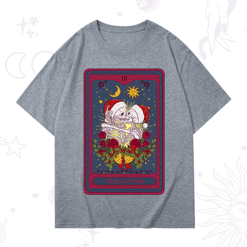 Purplehecate Christmas The Lovers Tarot T-Shirt