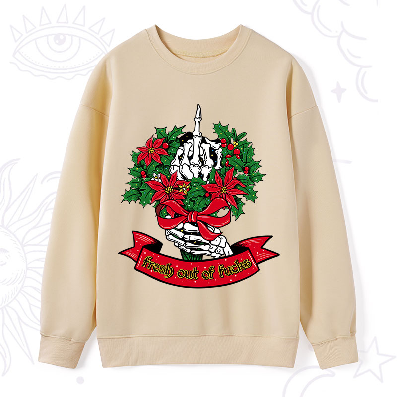 Purplehecate Christmas Fresh Out Of Fuck Sweatshirt