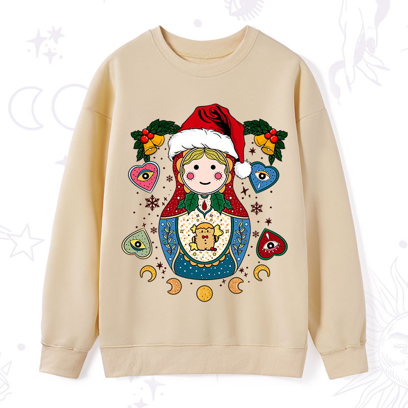 Purplehecate Christmas Nesting Doll Sweatshirt