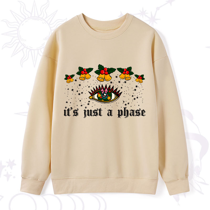 Purplehecate Christmas It's Just A Phase Sweatshirt