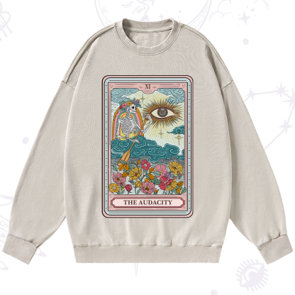 Purplehecate The Audacity Tarot Washed Sweatshirt