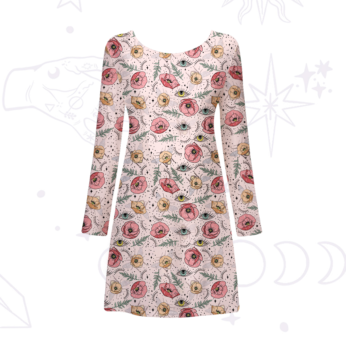 Purplehecate The Bee's Knees Beachwear Cover-Up Dress