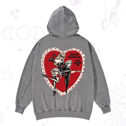 Purplehecate Be My Valentine And Spank Me Washed Hoodie