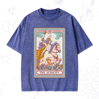 Purplehecate The Audacity Tarot Card Washed T-Shirt