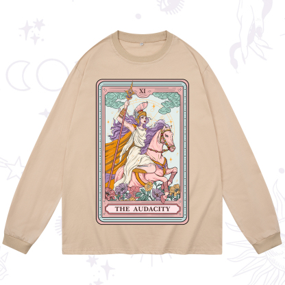 Purplehecate The Audacity Tarot Card Long Sleeve T-Shirt