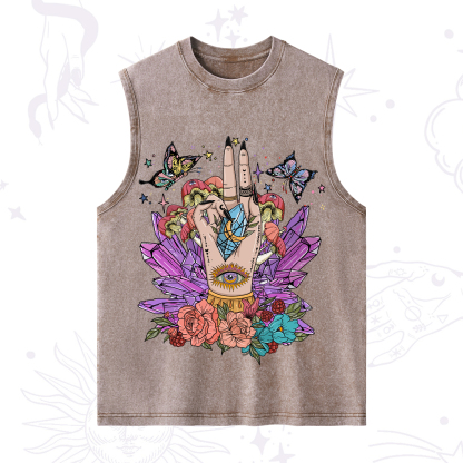 Purplehecate Mystic Crystal Divination Washed Tank