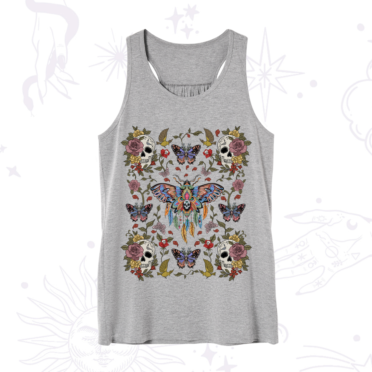 Purplehecate Moths Dancing Tank